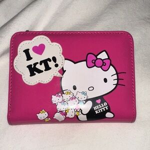 Vintage Hello Kitty “I <3 KT” Pink Wallet